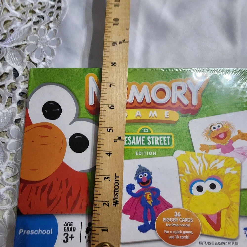 Hasbro Sesame Street Memory Game 2011 Edition 36 Large Cards Preschool Ages 3+